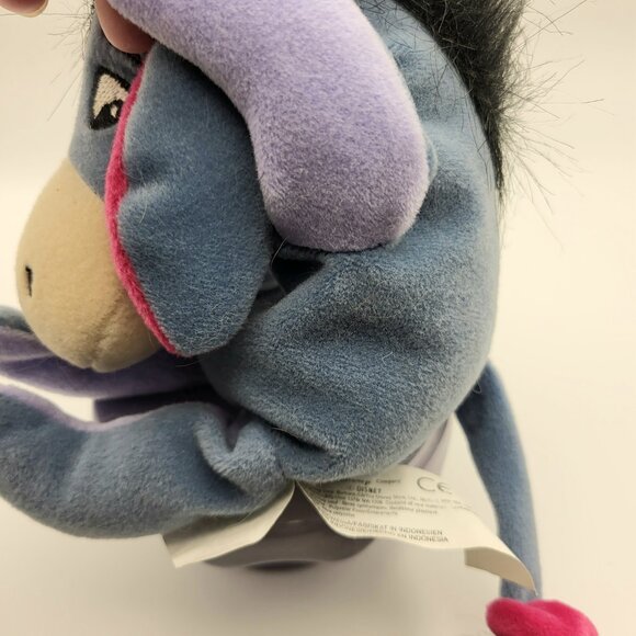 Vintage Walt Disney Company Eeyore Stuffed Plush 9" Donkey Beanie - Picture 8 of 16